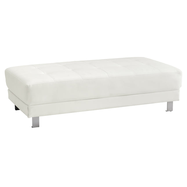 Contemporary White Ottoman For Modern Spaces