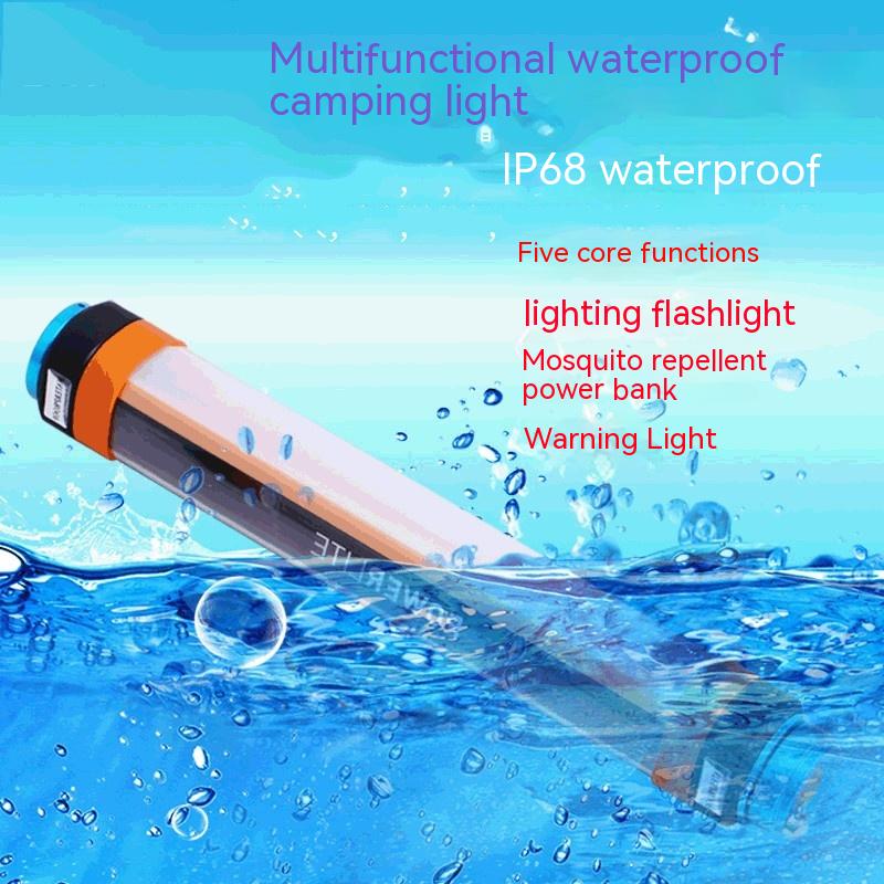 Waterproof LED Light For Camping Multi-function Rechargeable Mosquito Repellent Tent Light - Eloy Royal