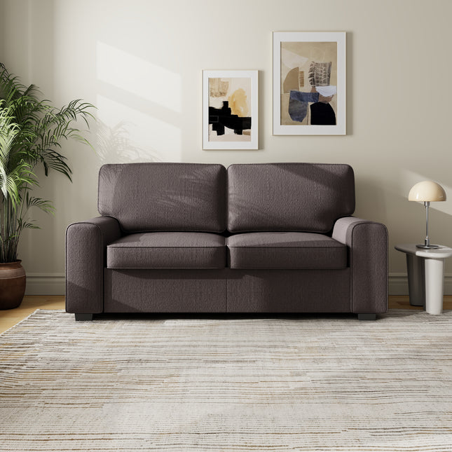 69.6' Modern Loveseat Sofa with Chenille Fabric - Deep Seat 2-Seater Couch, Spring Cushion & Sturdy Metal Frame, Cozy Small Sofa for Living Room, Bedroom, Office Apartment (Gray)