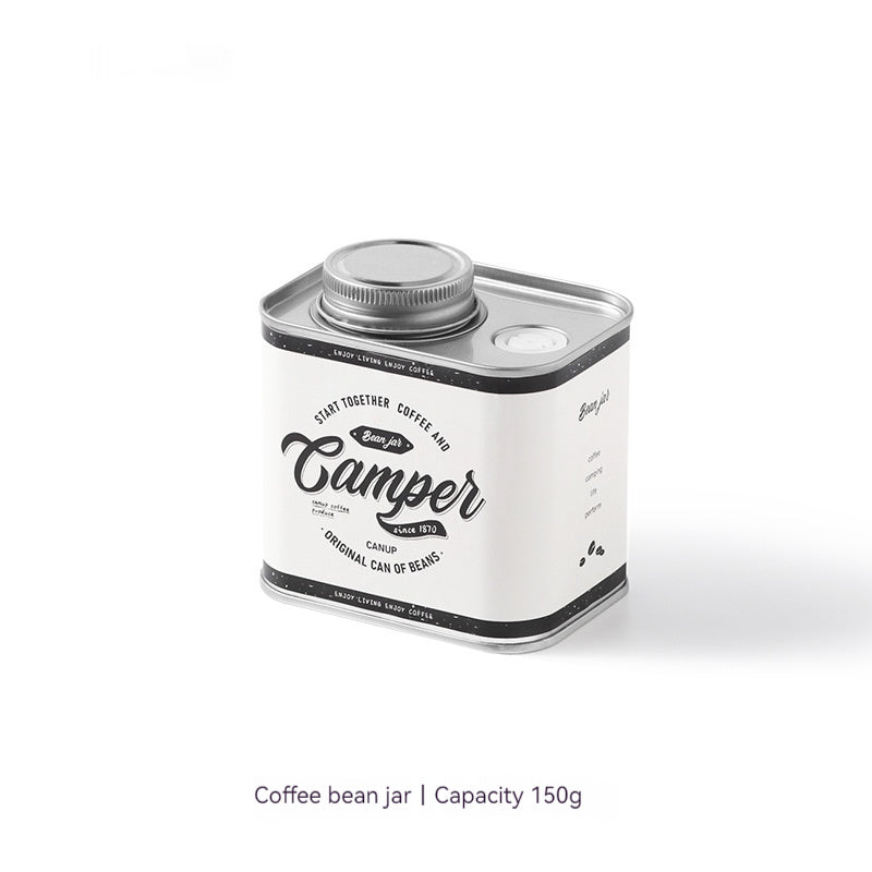 Coffee Bean Sealed Cans Outdoor Camping Tinplate Box Food Grade Packaging Storage Fresh-keeping Breathing Iron Cans - Eloy Royal