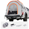 Truck Bed Tent, 6.4'-6.7' Pickup Truck Tent with Rain Layer and Carry Bag, Waterproof PU2000mm Double Layer Truck Tent, Accommodate 2-3 Person, for Camping Traveling Outdoor Activities