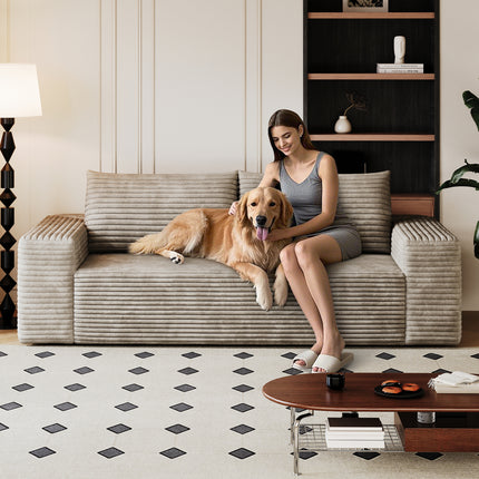 71 in 3Setaser Sofa with Comfy Loveseat Sofa