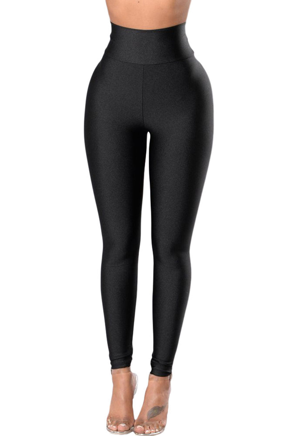 Black Waist Cincher High Rise Tight Leggings