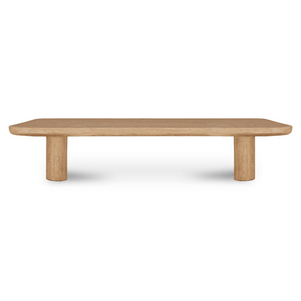 Dining Bench, Rectangular Top, FSC-Certified Solid Oak with Iron Base Seats 3, Natural Finish
