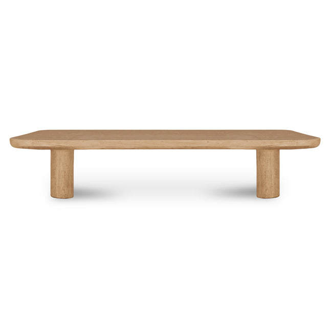 Dining Bench, Rectangular Top, FSC-Certified Solid Oak with Iron Base Seats 3, Natural Finish