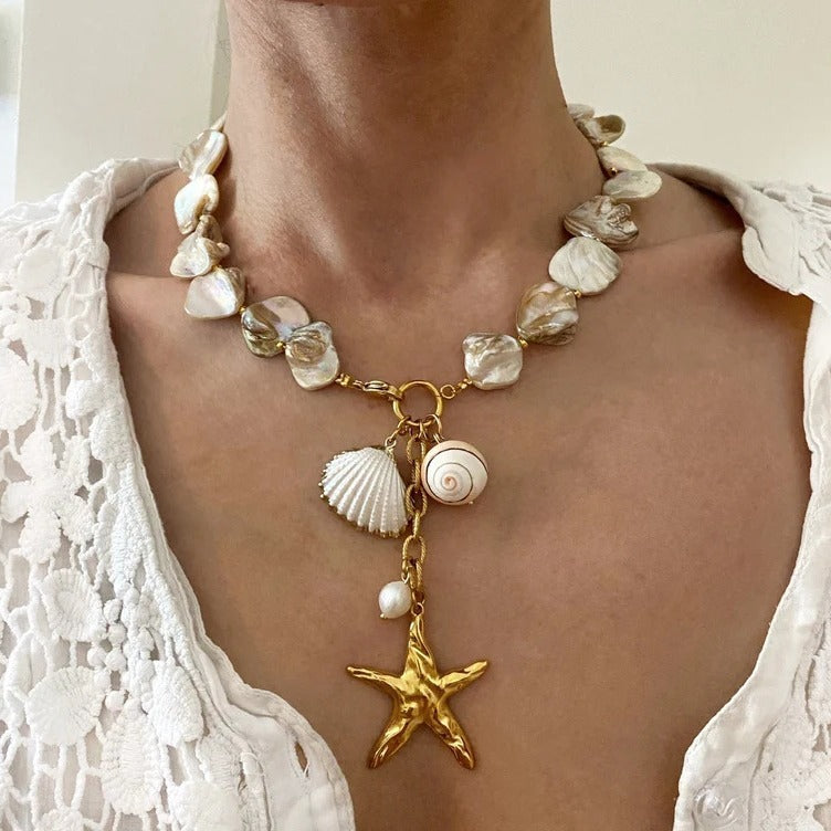 Women's Fashion Irregular Shell Necklace