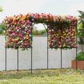 Garden Arch Trellis Metal Plant Trellis Support with Climbing Net