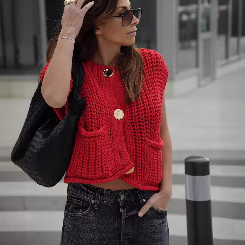 Loose Casual Thick Knitted Cardigan