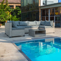 Alicante 7-Piece Boho Sectional Conversation Set, Grey