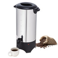 Commercial Coffee Urn 50 Cup Stainless Steel Coffee Dispenser Fast Brew