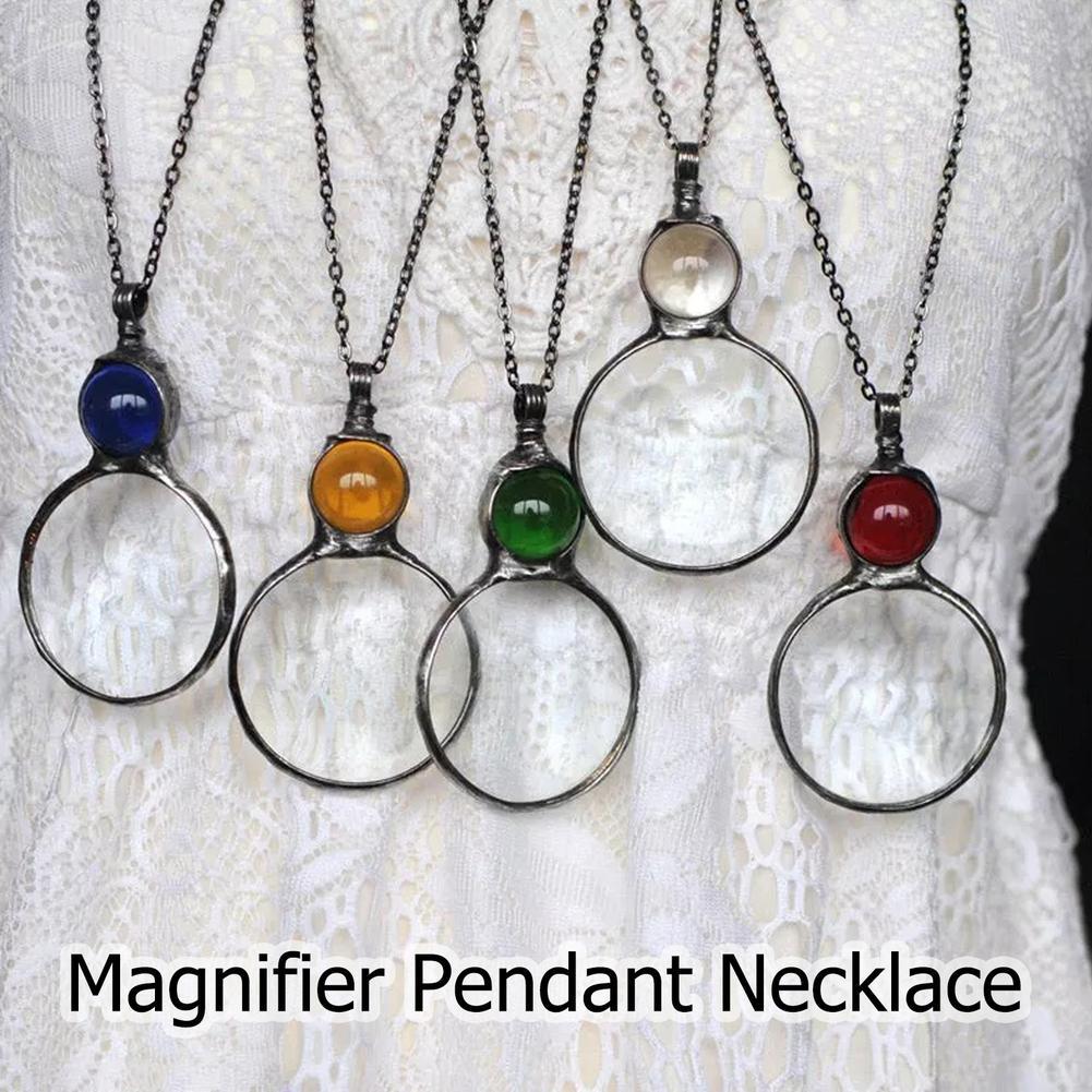 New Mother's Day Magnifying Glass Pendant Necklace - Eloy Royal