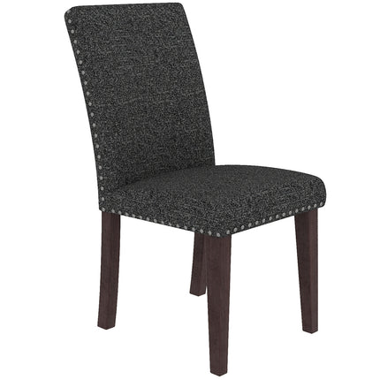 Regal Estate Upholstered Dining Chairs Set of 2, High Back Dining Room Chairs with Nailhead Trim, Soft Padded Kitchen Chairs for Home Dining Living Room