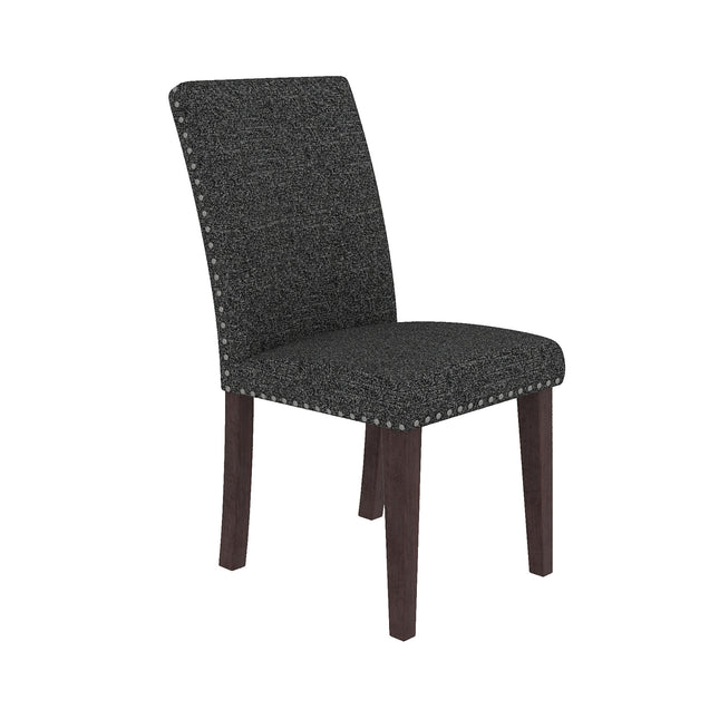 Regal Estate Upholstered Dining Chairs Set of 2, High Back Dining Room Chairs with Nailhead Trim, Soft Padded Kitchen Chairs for Home Dining Living Room