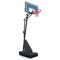 Portable Basketball Hoop for Youth Adults & Professional Match,Adjustable Height 8.04 ft to 10.01 ft,39 inch Backboard with Rebound System, Indoor/Outdoor Basketball Goal with Rebound Board and Wheels