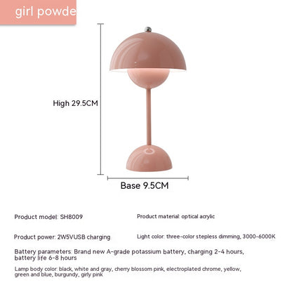 Rechargeable Bud Atmosphere Table Lamp Bedside Decorative Lamp - Eloy Royal