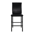 Counter Height Chairs Dining Room Transitional Set of 8 Brown