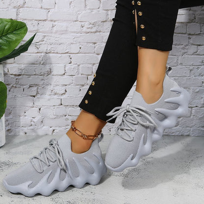 Octopus Knitted Rubber Sole Sneaker Female Male Plus Size Soft Sole Shoes - Eloy Royal