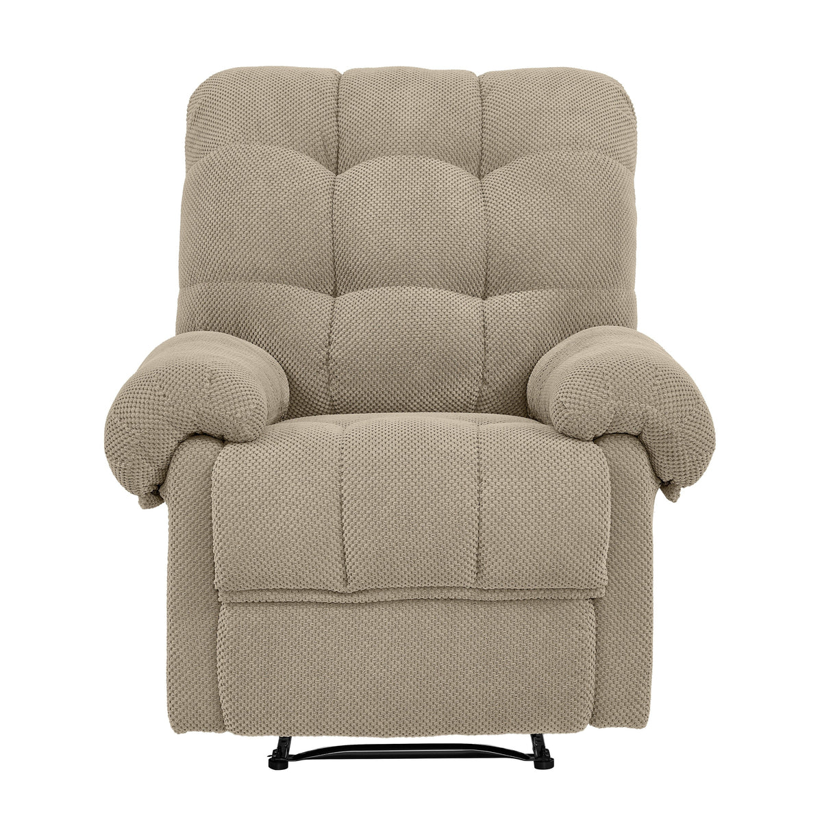 Manual Recliner, Living Room Seating, Reading Chair, Padded Footrest, Home Theater Seating, Ergonomic Lounge Chair, Soft Fabric Recliner.