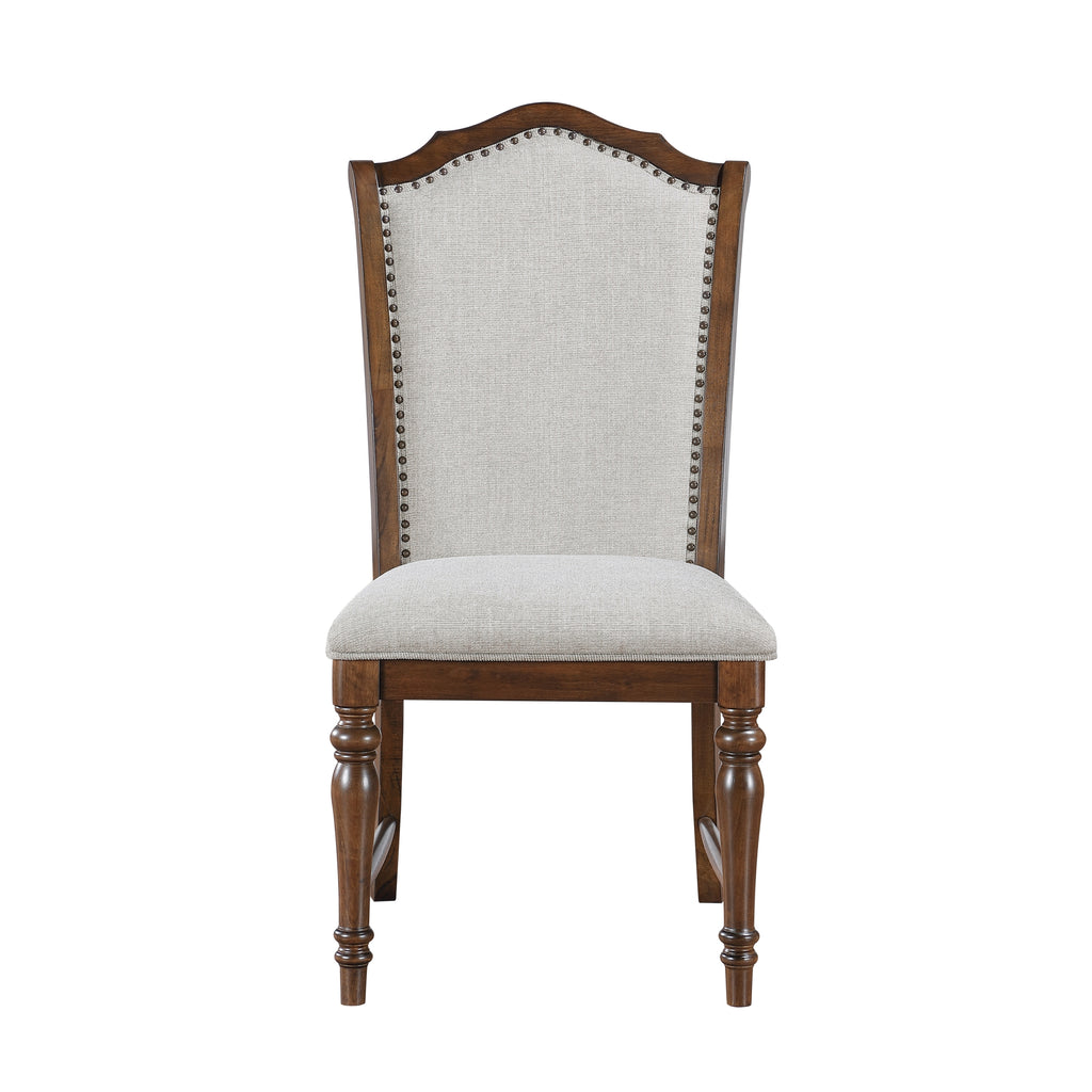 Side Chairs Dining Room Wood Veneer Traditional Set of 8 Gray