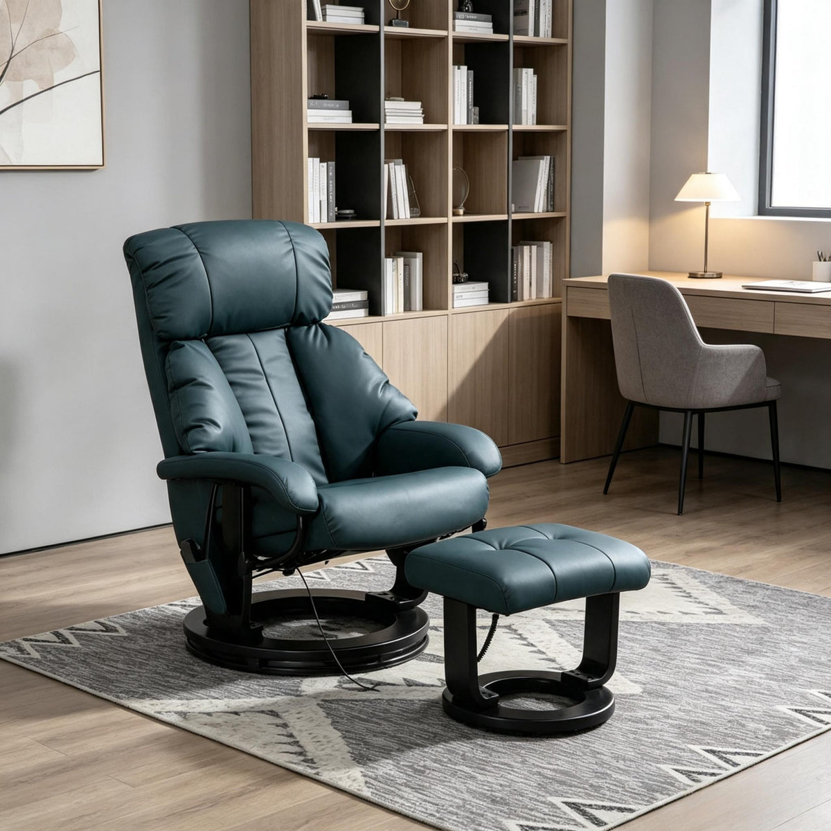 Massage Chair with Ottoman,Swivel Recliner Chair with Ottoman,Luxury Recliner Chair,Lounge Chair,Home Theater Seating,Relaxation Massage Chair with Ottoman