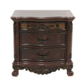 Nightstands Bedroom Engineered Wood Traditional Cherry Set of 2