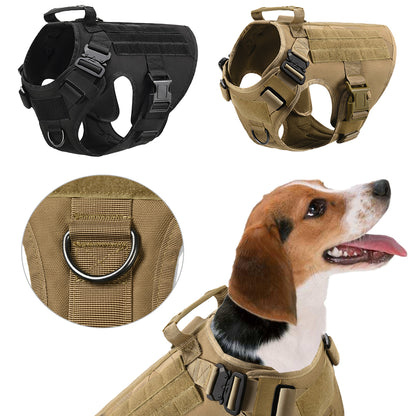 Military Tactical Dog Harness German Shepherd Adjustable Pet Dog Back - Eloy Royal