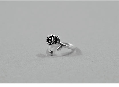 S925 Sterling Silver Rose Vintage Ring - Eloy Royal