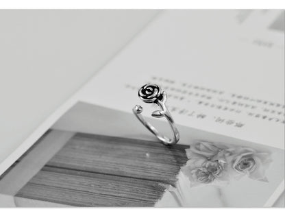 S925 Sterling Silver Rose Vintage Ring - Eloy Royal