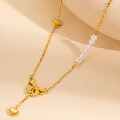 Fashion Color Candy Love Heart Color Gem Necklace