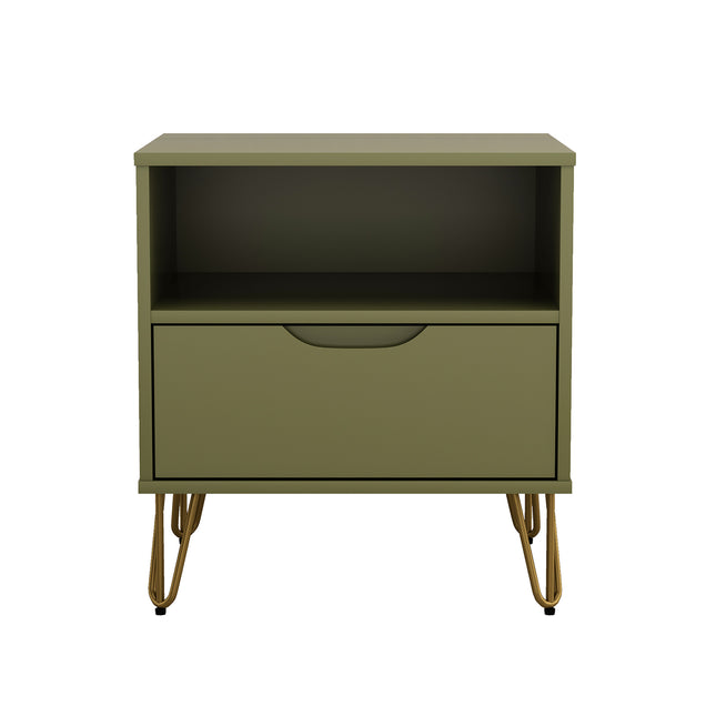 Nightstand in Olive Green