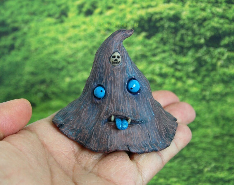 Witch Hat Sculpture Resin Craft Ornament Halloween Decorations