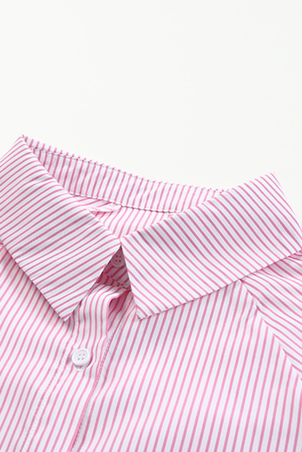 Light Blue Striped Casual Shirred Cuffs Shirt - Eloy Royal