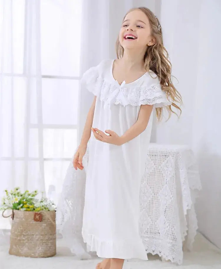 Girls Short Sleeve Pajama Dress - Eloy Royal