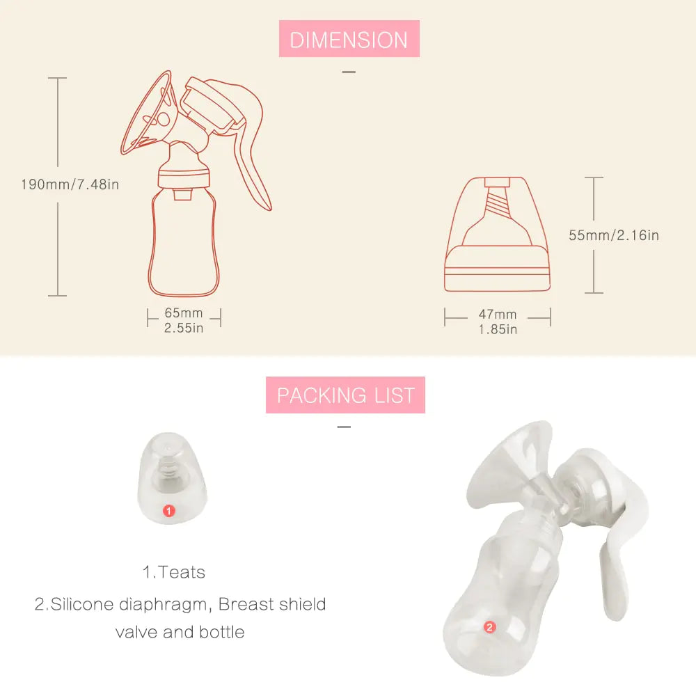 Breast Pump Manual Suction - Eloy Royal