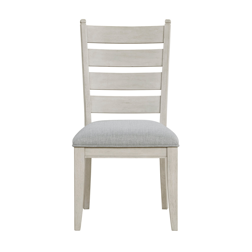 Side Chairs Dining Room Wood Veneer Rustic Set of 8 Gray