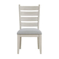 Side Chairs Dining Room Wood Veneer Rustic Set of 8 Gray
