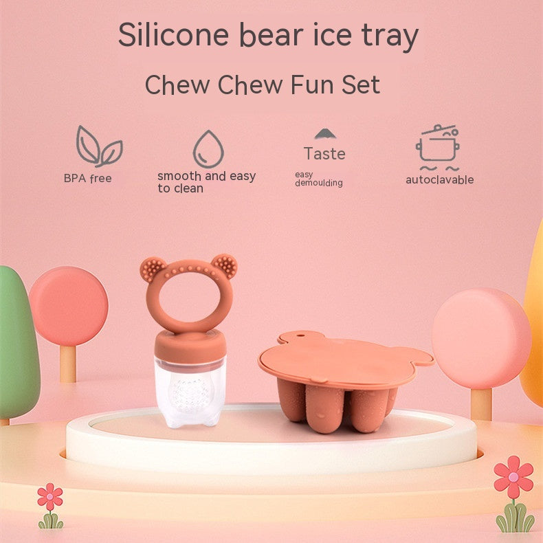 Household Bear Ice Tray Happy Bite Silicon Suit - Eloy Royal