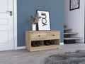 Tulip Storage Bench, Two Drawers, Two Shelves