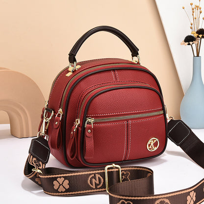 Versatile Crossbody Bag For Women Multi-zipper Design Shoulder Bags With Portable Fashion Handbags Small Square Bag - Eloy Royal