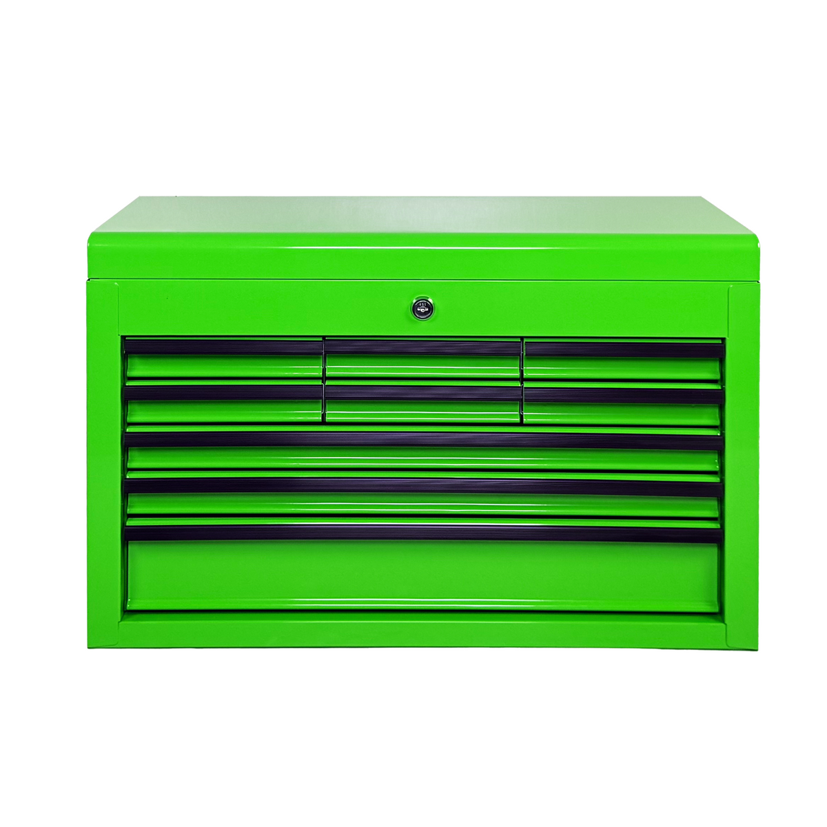 Heavy Duty Metal Tool Box, 24-inch, Portable Metal Tool Box with 9 Drawers, Small Tool Chest with EVA Liners, Ball Bearing Slide Drawers Locking & Powder Coated Finish, Multi-Function Tool Organizer