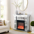 W 46' X D 12.6 X H 41 ' Acrylic diamond mirror fireplace cabinet, TV fireplace cabinet