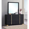 Jeremiah Black 6-drawer Dresser with Mirror