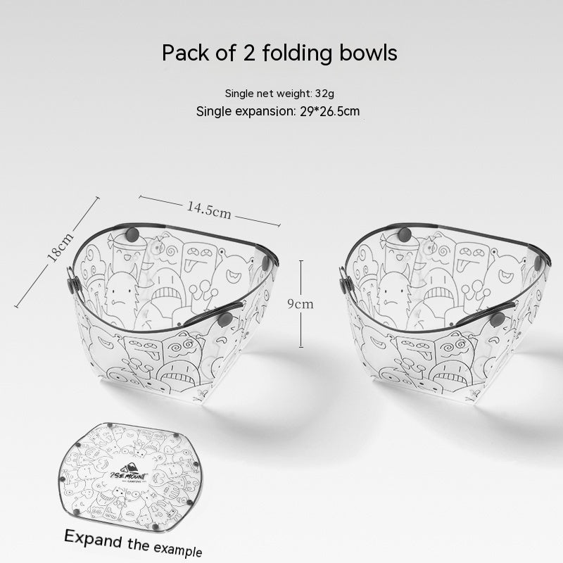 Outdoor Folding Bowls, Tableware, Portable Travel Plates - Eloy Royal