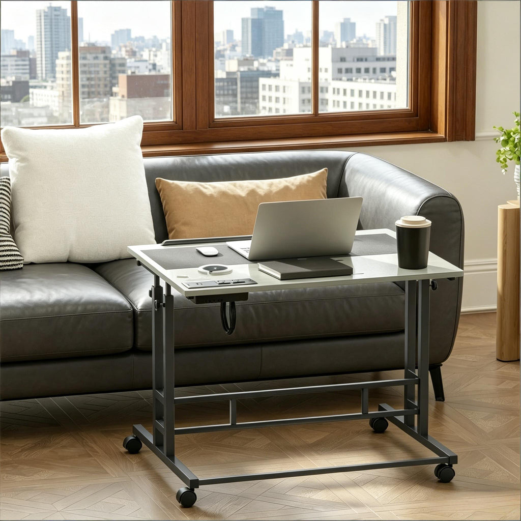 Mobile Office Desk,Stand Up Desk,Adjustable Standing Desk(Only Desk)