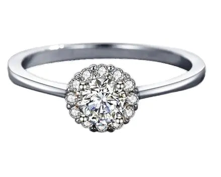 Small Diamond Women's Finger Ring