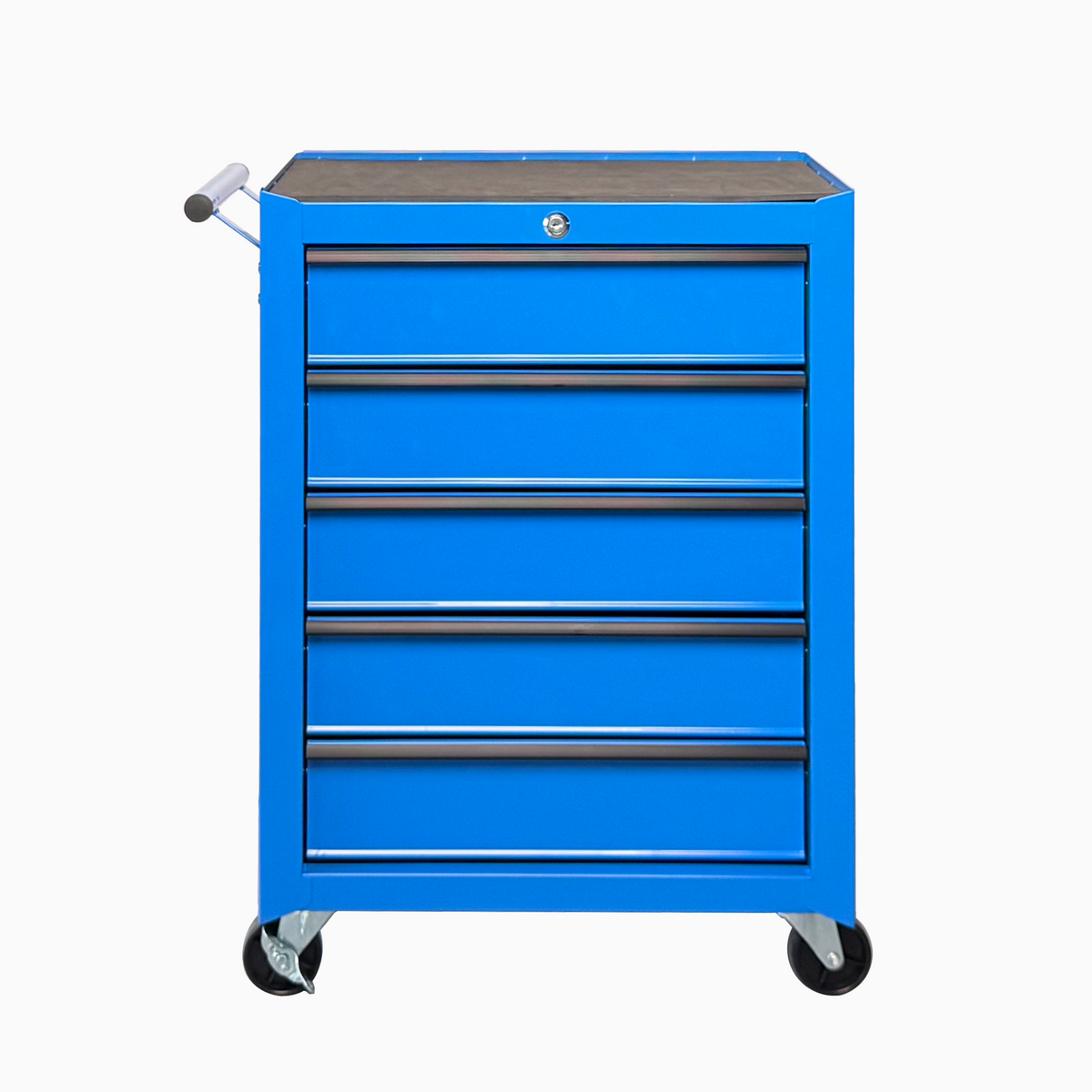 Rolling Metal Tool Chest with 5 Drawers, 20' 5-Drawer Tool Chest Cabinet with Ball Bearing Drawer Slides, Steel Tool Storage Box Organizer -BLUE