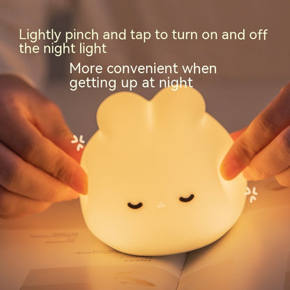 Simple Children Get Up Rabbit Silicone Sleeping USB Charging Night Light - Eloy Royal