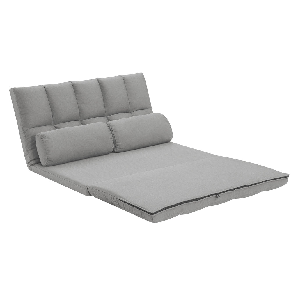 3-Fold Sofa Bed, Folding Mattress with 2 Pillows, High-Density Foam Filling, Polyester Fabric