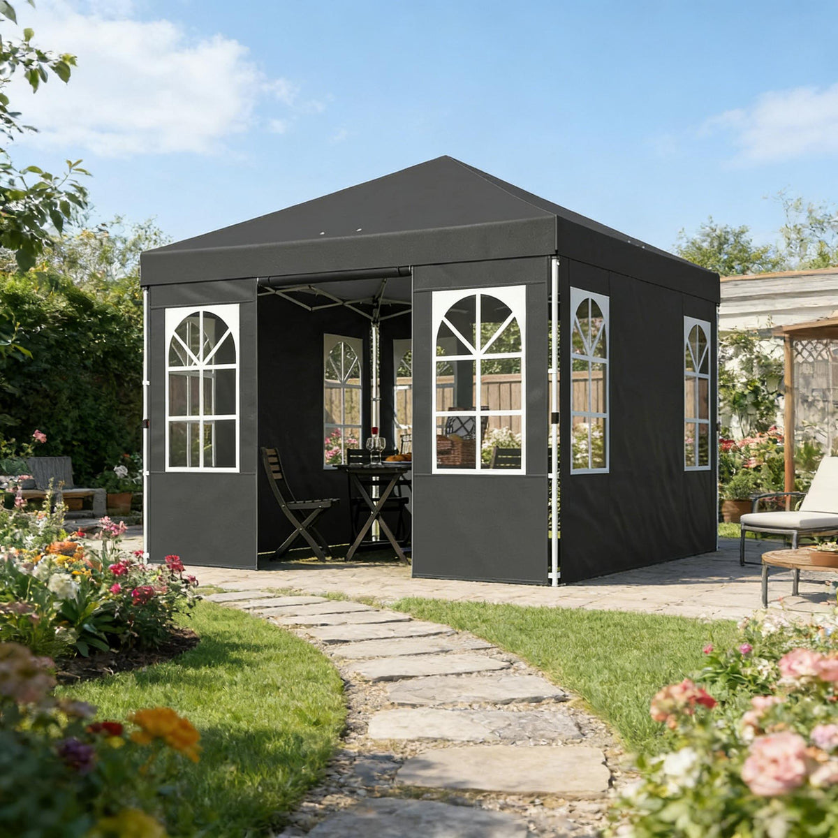 Outdoor Pop Up Canopy Tent,Stable Instant Canopy Shelter