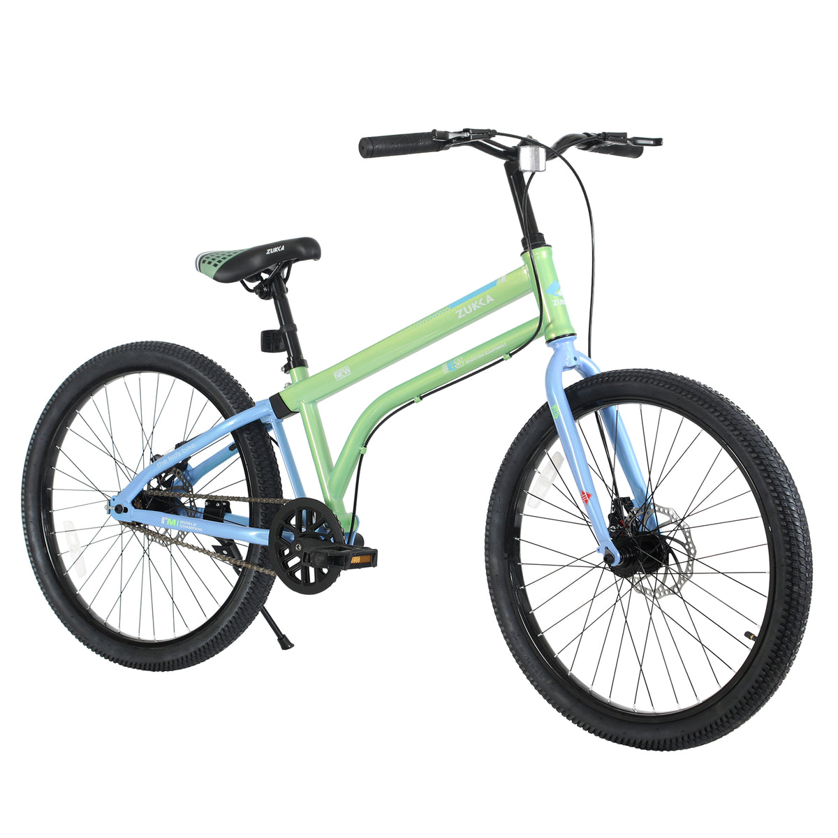 24 Inch Kids Bike for Girls & Boys Ages 10+, Single Speed Teen Bike with Dual Disc Brakes , Lightweight Steel Frame, Multiple Colors